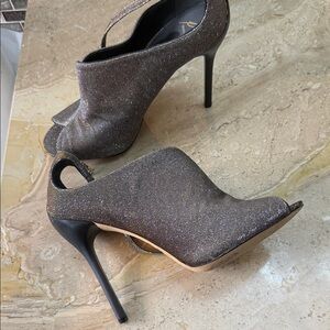 Brian Atwood Glittering Black Heels